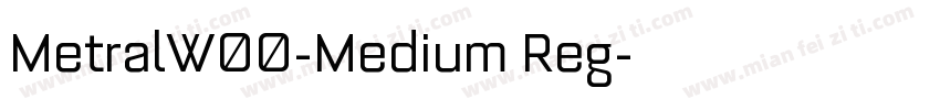 MetralW00-Medium Reg字体转换